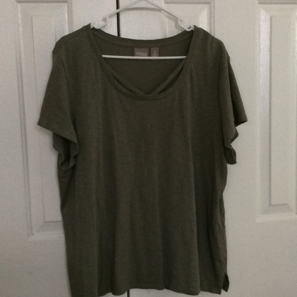 Olive green Chicos shirt
